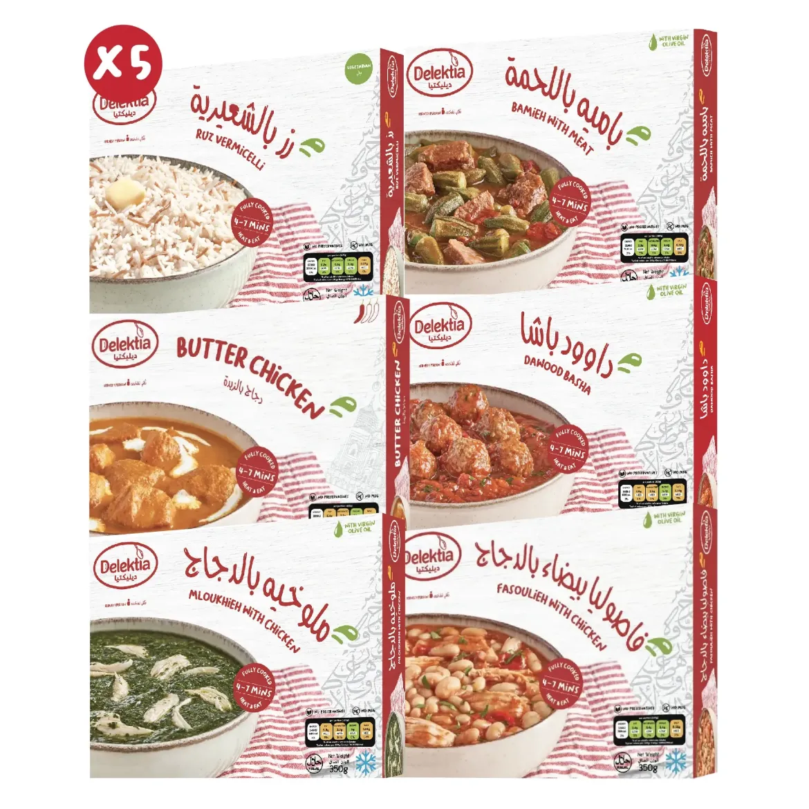 Picture of 5 day meal plan for one